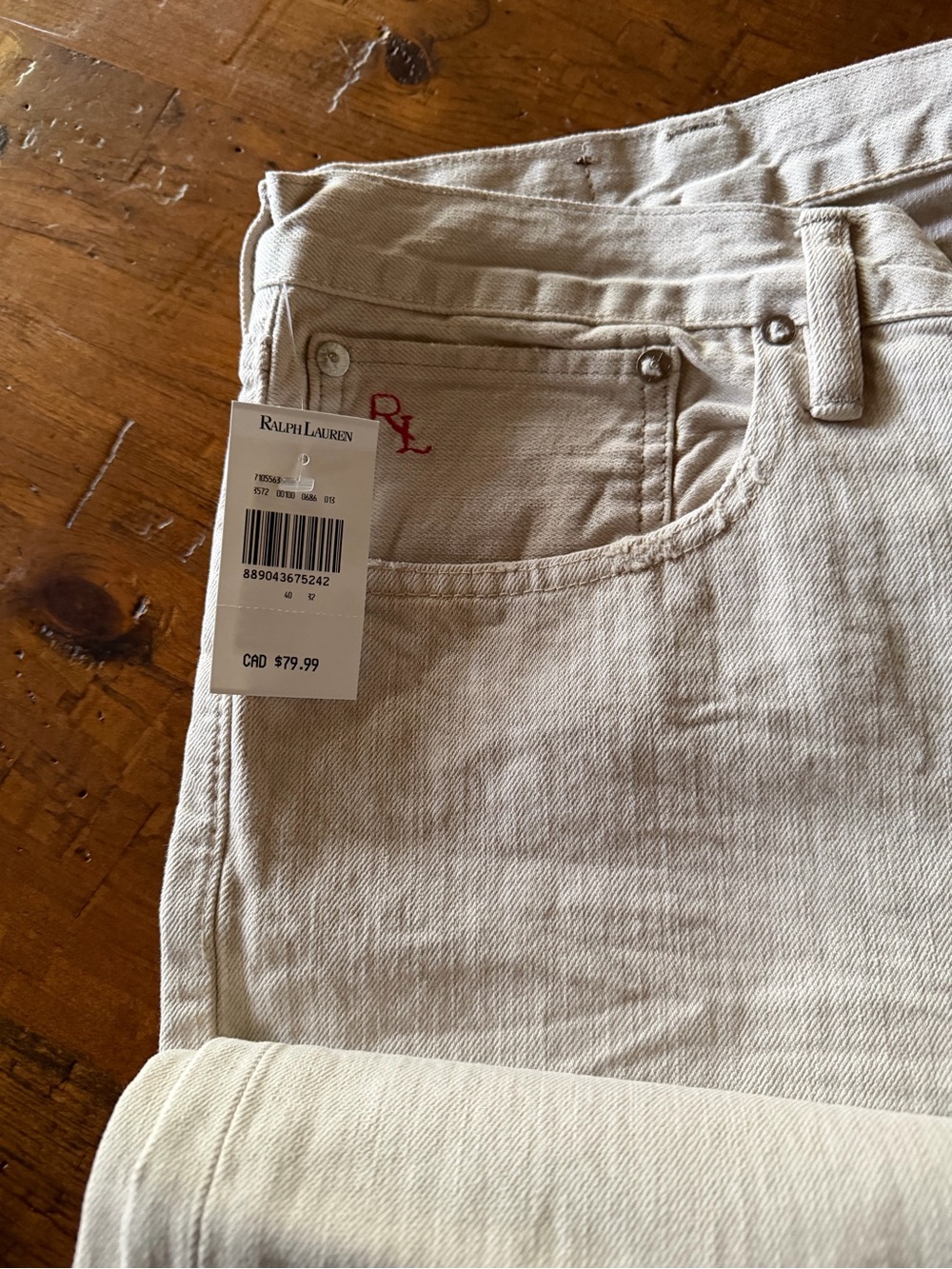 Men’s Polo Ralph Lauren Beige Jeans